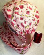 Load image into Gallery viewer, Hearts & Roses Scrub Cap