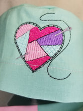 Load image into Gallery viewer, Heart Stitch Embroidered Scrub Cap