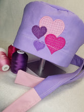Load image into Gallery viewer, Heart Frenzy Embroidered Scrub Cap