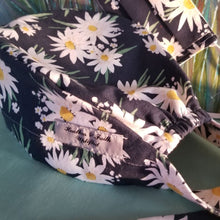 Load image into Gallery viewer, Navy Daisy Scrub Cap
