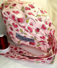 Load image into Gallery viewer, Hearts &amp; Roses Scrub Cap
