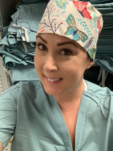 Load image into Gallery viewer, Butterfly Garden Scrub Cap
